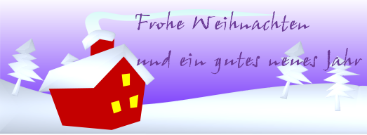 Frohe Weihnachten und ein gutes neues Jahr